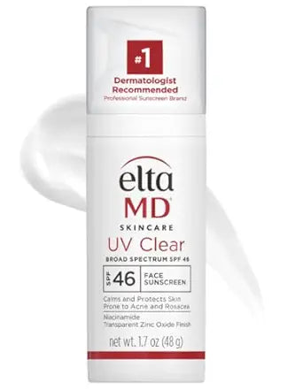 EltaMD UV Clear Face Sunscreen SPF 46, Oil Free Sunscreen with Zinc Oxide