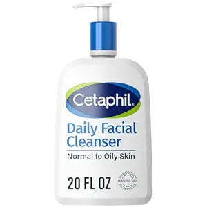 Cetaphil Face Wash, Daily Facial Cleanser for Sensitive Skin