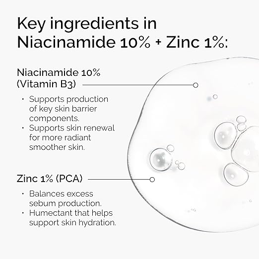 The Ordinary Niacinamide 10% + Zinc 1%, Smoothing Serum