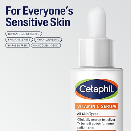 Cetaphil Vitamin C Serum, Visibly Reduces Look of Dark Spots and Hyperpigmentation